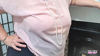 Ruin Stepmother Janes Pantyhose with Your Cum - BBW Amateur MILF