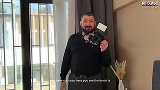 Backstage! Smooth-shaven Tattooed Stepmom and Stepdaughter Are Passive Sex Dolls for Anal Fucking!