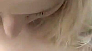 Blonde Babe Squirts Milk While Fingering to Explosive Orgasm