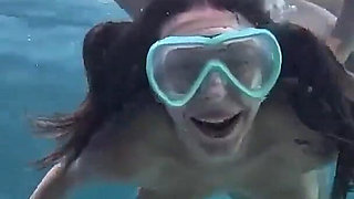 Underwater Suck and Fuck! Getting Used in the Pool by Big Cock - Chloe Kreams, Steve Rickz