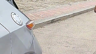 Desperate Woman in Trouble with Her Car Female Desperation
