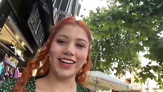 Redhead Marinas Madrid Cumshot Stroll