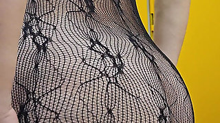 Amateur Wife Riding a Huge Dildo and Squirting