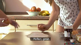 Teen besties baking but it gets out of mitt - utter scene - gfs sex