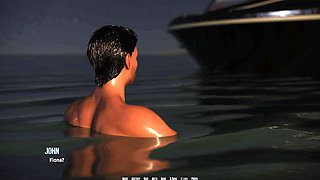 Dominos Beach 16 John First Date Fiona Boat Ocean Sunset Sfw