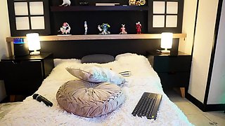 Emo teen on solo webcam masturbation