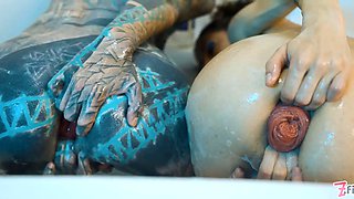 Insane Fisting Session in Bathtub - Prolapse, Heavy Squirt & ATM