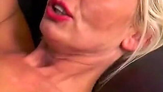 Busty sexy secretary pleases her boss!