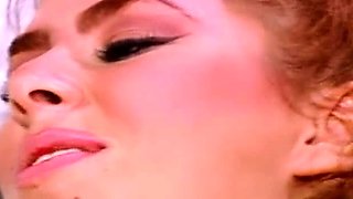 Blonde tight pussy babe solo toy fun in glamour masturbation
