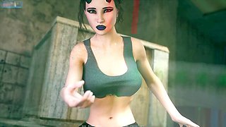 Frustrated broke down babe gets pounded in every hole