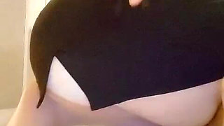 I Can't Stop Squirting When I Wear a Miniskirt and Torn Stockings