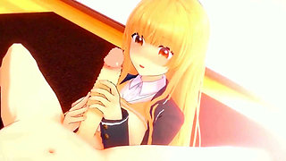 Otonari No Tenshi-sama - Mahiru Shiina Intimate Sex with Her Lover - 3D Hentai Animations