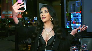 Brunette Valentina devours massive black dicks in raw interracial action