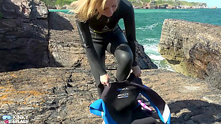 Triple Wetsuit Layer Fetish Vibrator Cum Play in Full Neoprene