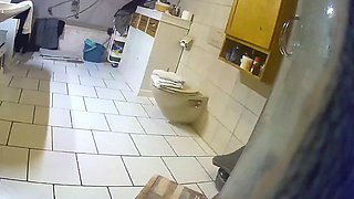 girlfriend Hidden bath shower