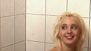 Blonde Babe From Germany Got Ass Fucked in the Shower