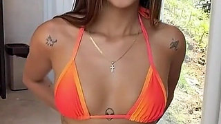 My Stepbrother Watches Me Sunbathing and Can't Resist the Urge to Fuck Me!!