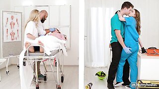 Easy-on-the-eyes Eden Ivy and Athena Fleurs's side fuck scene