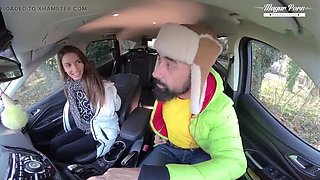 Lili Charmelle Gets Creampied In The Car With An Older Guy