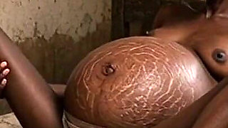 Poor 9-month Pregnant Woman Cums Uncontrollably and Craves a Cock in Her Loose Pussy