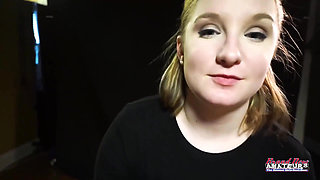 Lottie Peers Busty Blonde Sloopy Rimjob Deepthroat Greedy Swallow Cum!