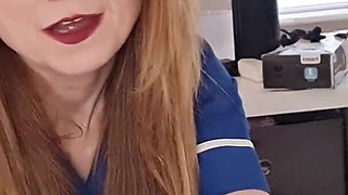 Nurse Clinical Trial Degradation with Rough Hand Job and Pegging Punishment