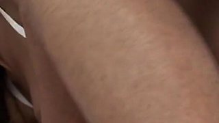 Wild Latina nurse get her pussy banged on a white couch