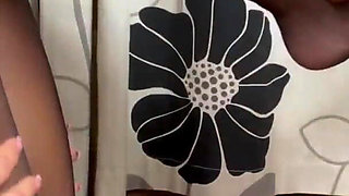 Adeline Murphy shows her feet in black pantyhose