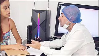 Wife Cheating on Husband with Gynecologist During Exam, and Cuckold in the Waiting Room!