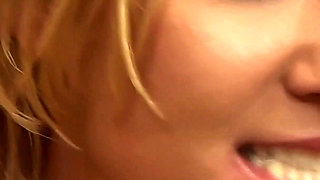 Angelica Enjoys Her Own Pee (backstage)