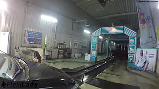 Contortion car wash