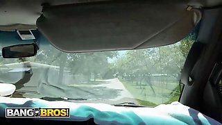 Bangbros - izzy rae takes the famous bus rail and gets deeply opened up by rocket powers