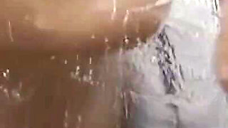 This Slut Washes the Man's Cock Well Before Taking It in the Ass