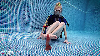Underwater Scuba Foot Job
