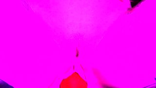 Amateur brunette double toying on webcam