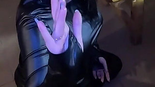 Satin Seduction on a Wooden Bench - Smoking, Masturbation & Two Cumshots on My Dress