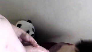 Amateur Brunette Teen blowjobs in the toilet on Webcam