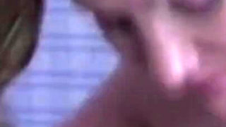 Blonde MILF in Wet Undies Sucks Cock Before Riding