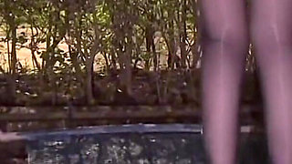 Lustful Long-legged Goddess in Glossy Stockings and High Heels-flashing, Car Wash Setting, Blowjob, and Creampie.