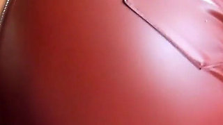 Brown Leather Zipper Pants POV, Big Cigar, Reverse Cowgirl and Double Cum