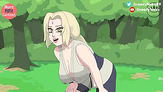 Tsunade takes charge and gives Sakura a wild ride with futa powers