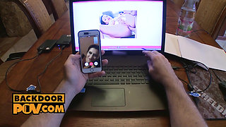 POV - Cum sucking cock whore Cindy Loarn does anal