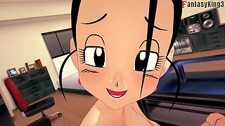 Goku Doesn't Satisfy Videl, so Gohan Helps Her - Dragon Ball Zex Series