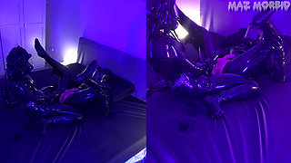 Gas Mask Latex Pegging and Anal Fisting with Mistress Patricia