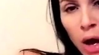 Hot Brunette Big Boobs With Glasses Toying Squirting