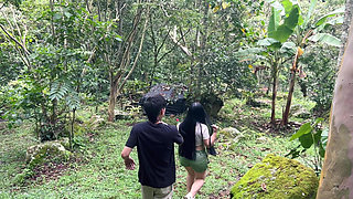 I Go for a Walk with My Stepson We End up Fucking Until We Cum Together