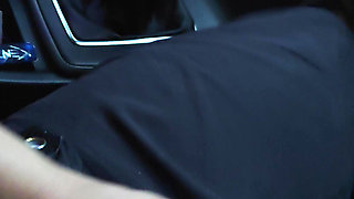 Handjob Risky Car Play - Real Couple