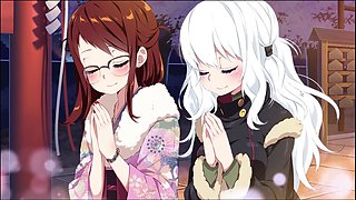 Yuri, visual hentai, close up