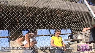Playground invasion with 2 wild flashers