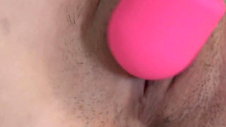 Tiffany Fox Orgasms with Her Big Pink Vibrator